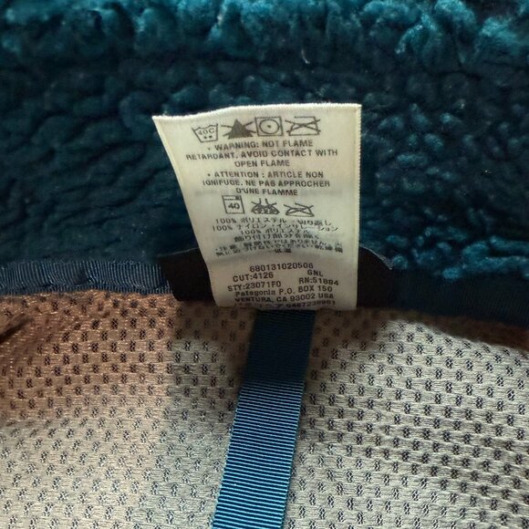 Vintage Patagonia Retro-X Deep Pile Fleece Jacket Women’s Size XS Greenlake RARE - Picture 8 of 9